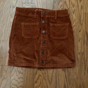 Cat & Jack Rust Corduroy Skirt with Pockets